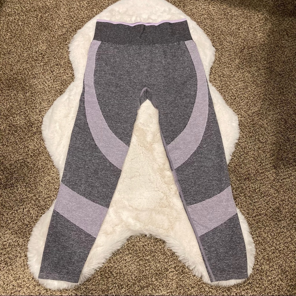 PINK Seamless Hi-Rise Leggings - Purple Size Large